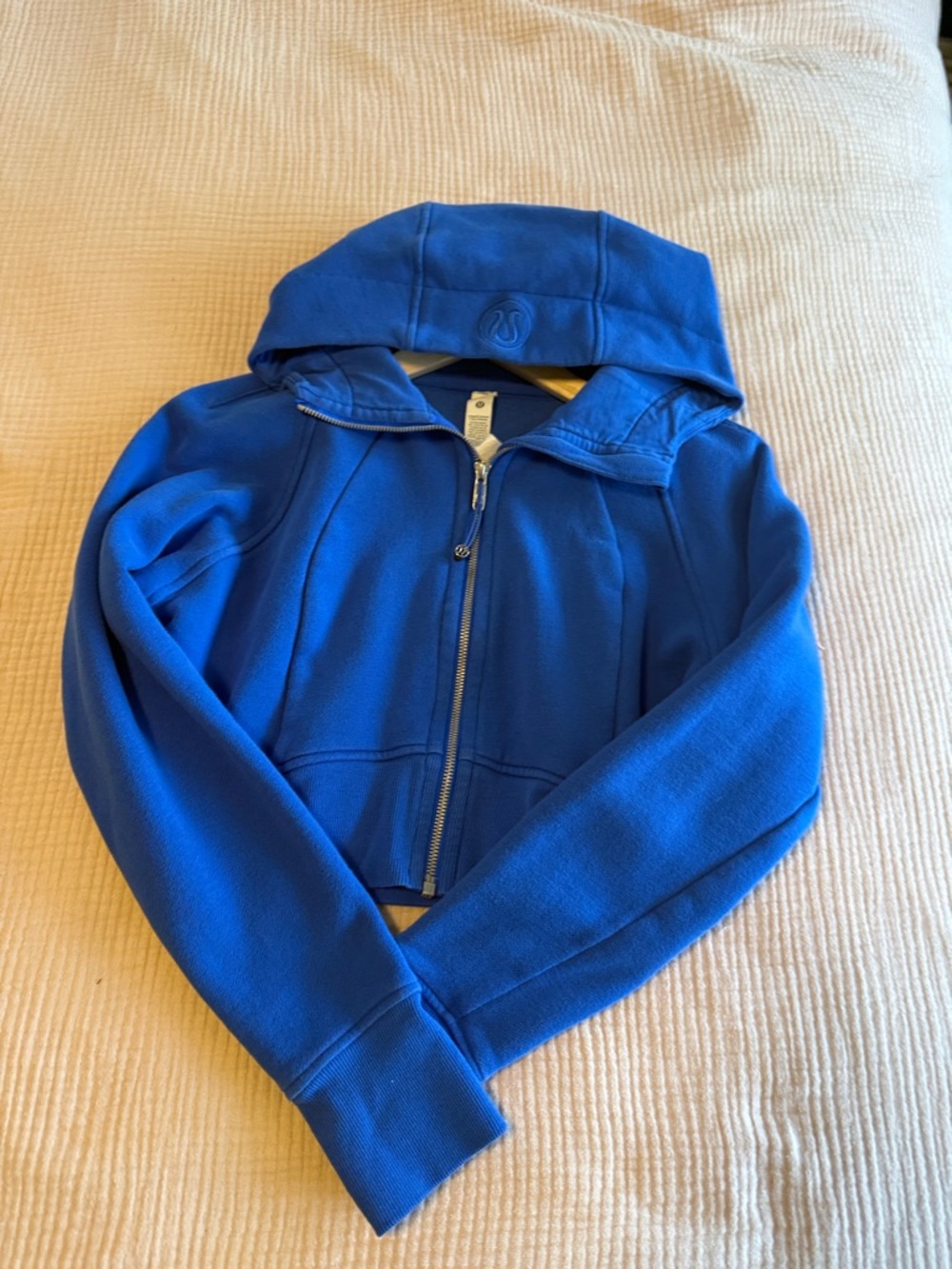 Lululemon hooded crop zip up